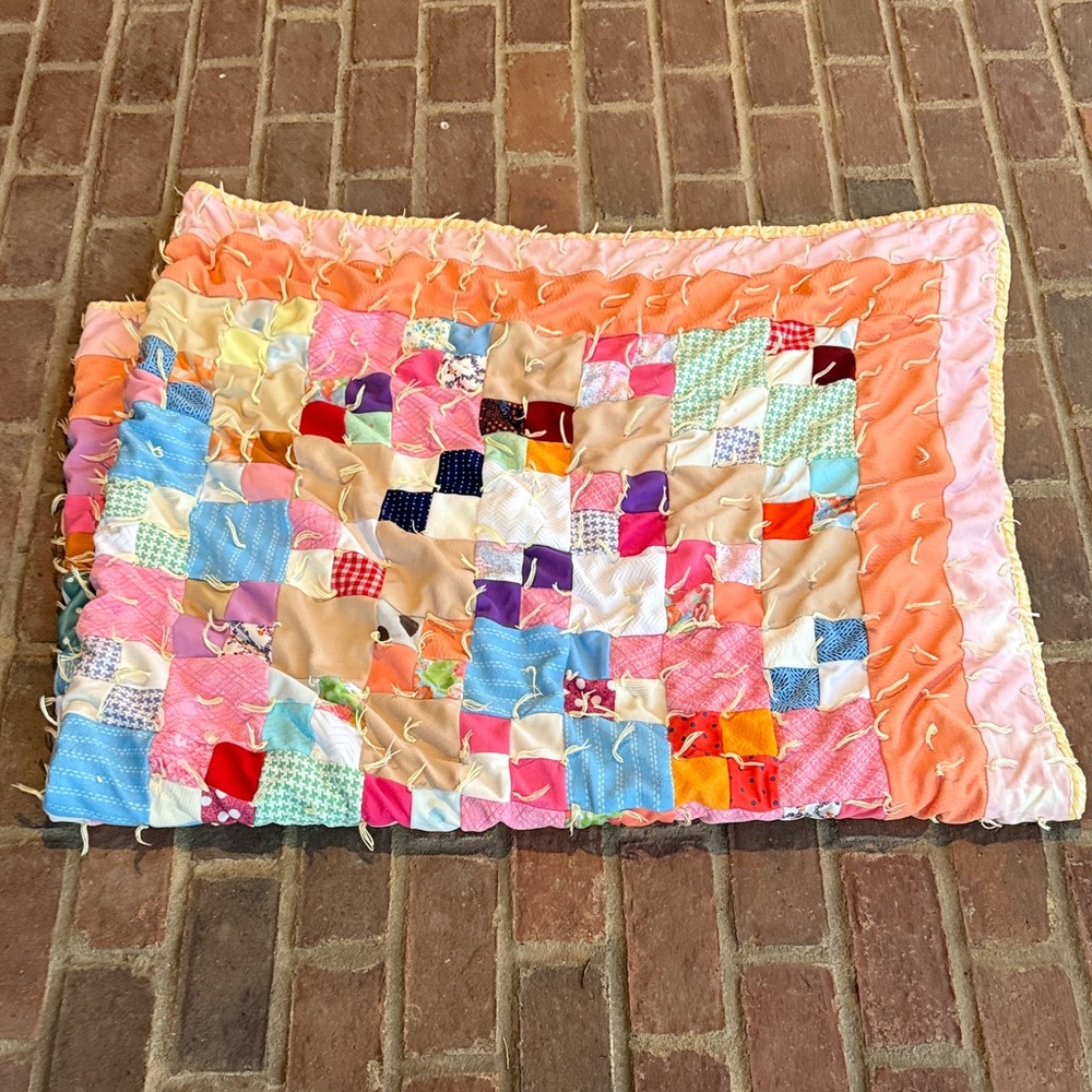 Vintage handmade patchwork quilt